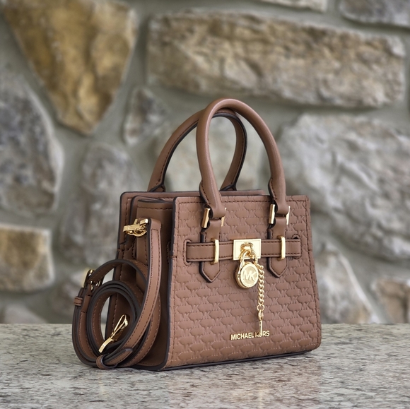 Michael Kors Handbags - Michael Kors Hamilton Extra Small Brown Crossbody